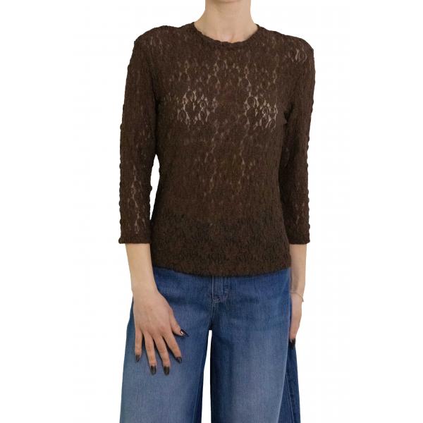 Maglia in pizzo manica lunga Options 
